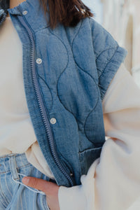 NKFSIENNA PADDED VEST jeans