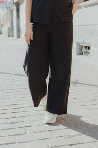 OBJYUI PANTS zwart