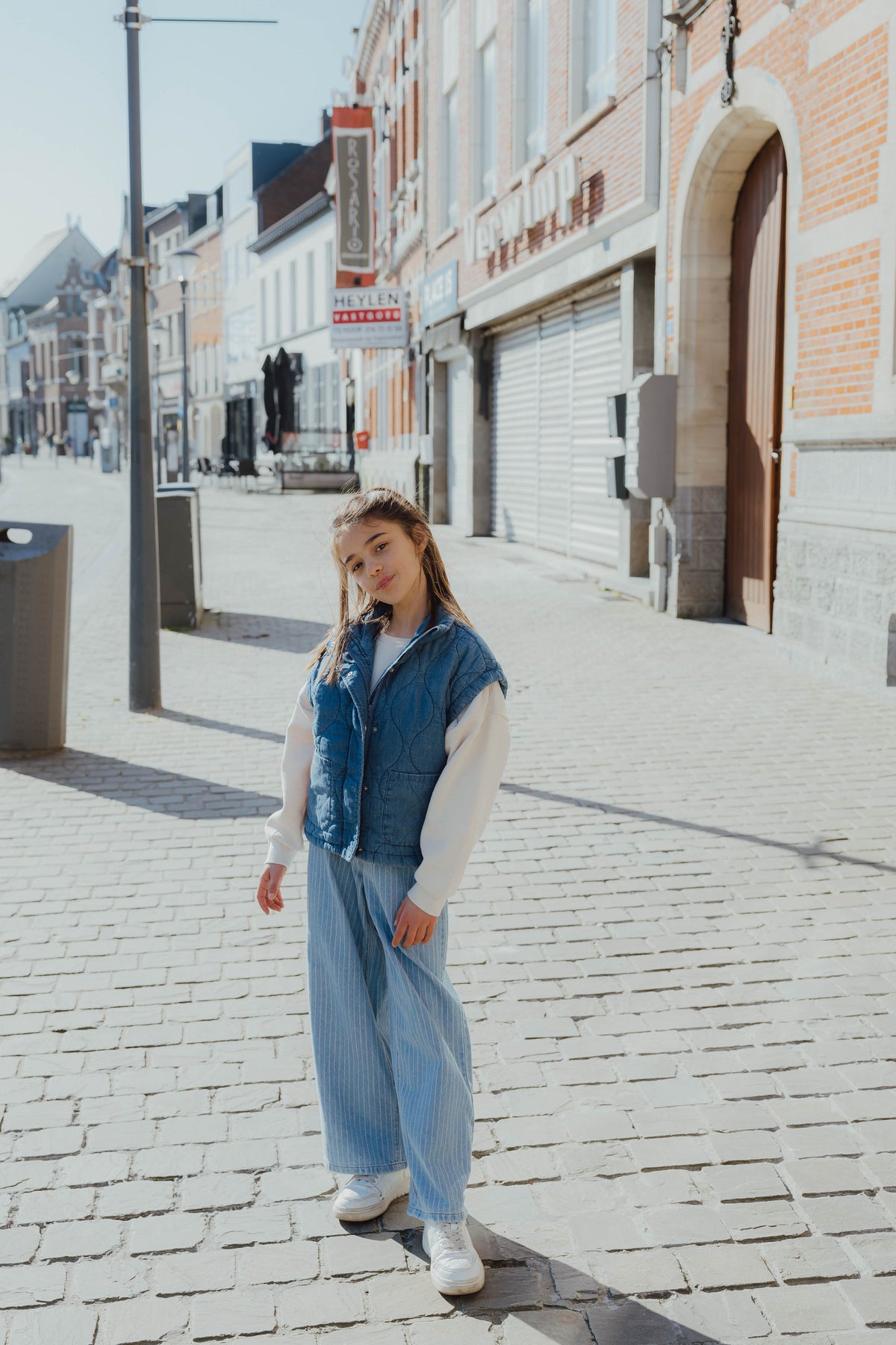NKFBELLA SKATER JEANS 4008 streep