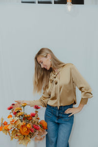 FBBODILLE BLOUSE goud