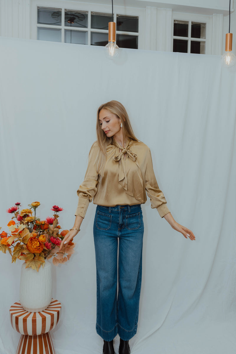 FBBODILLE BLOUSE goud