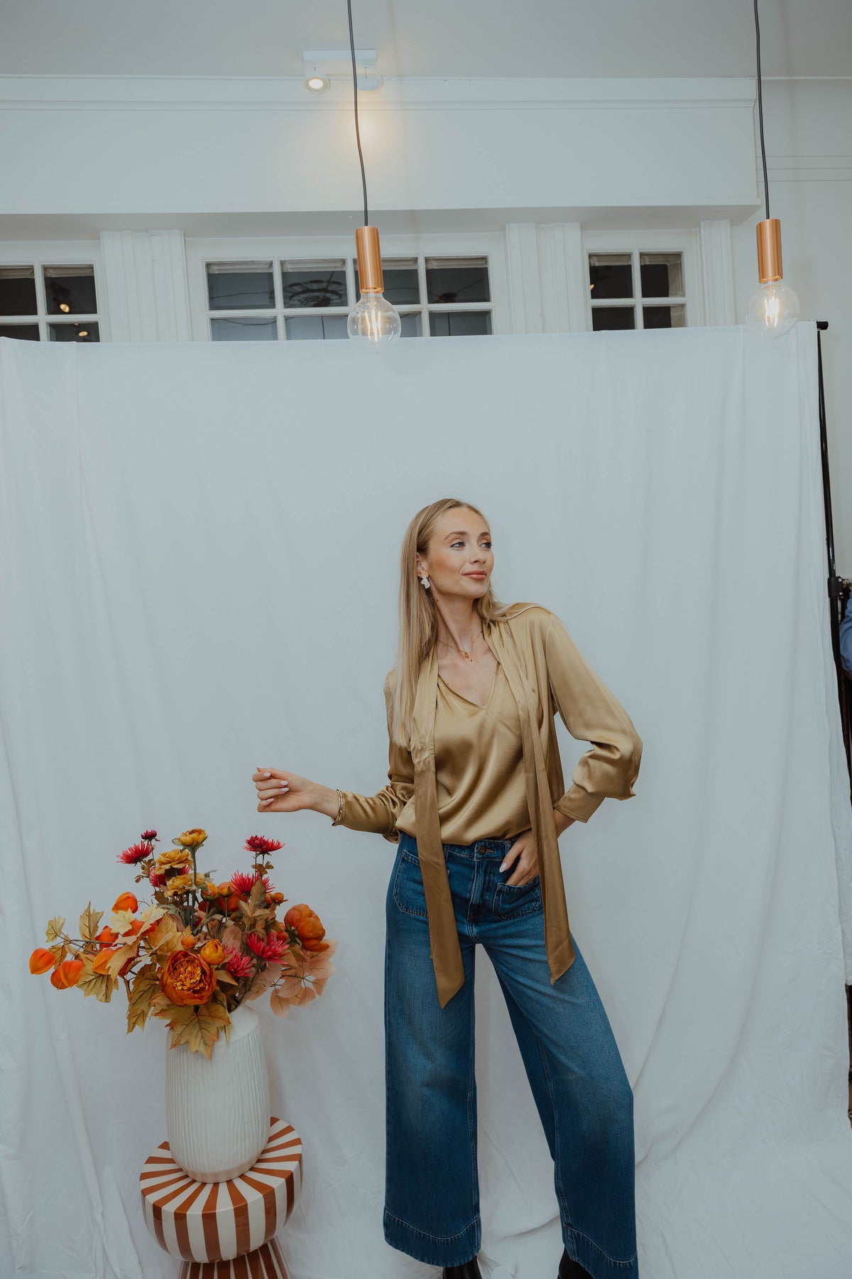 FBBODILLE BLOUSE goud