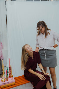 KAHILL SKIRT bordeaux