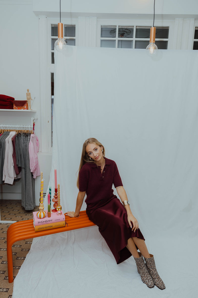 KAHILL SKIRT bordeaux