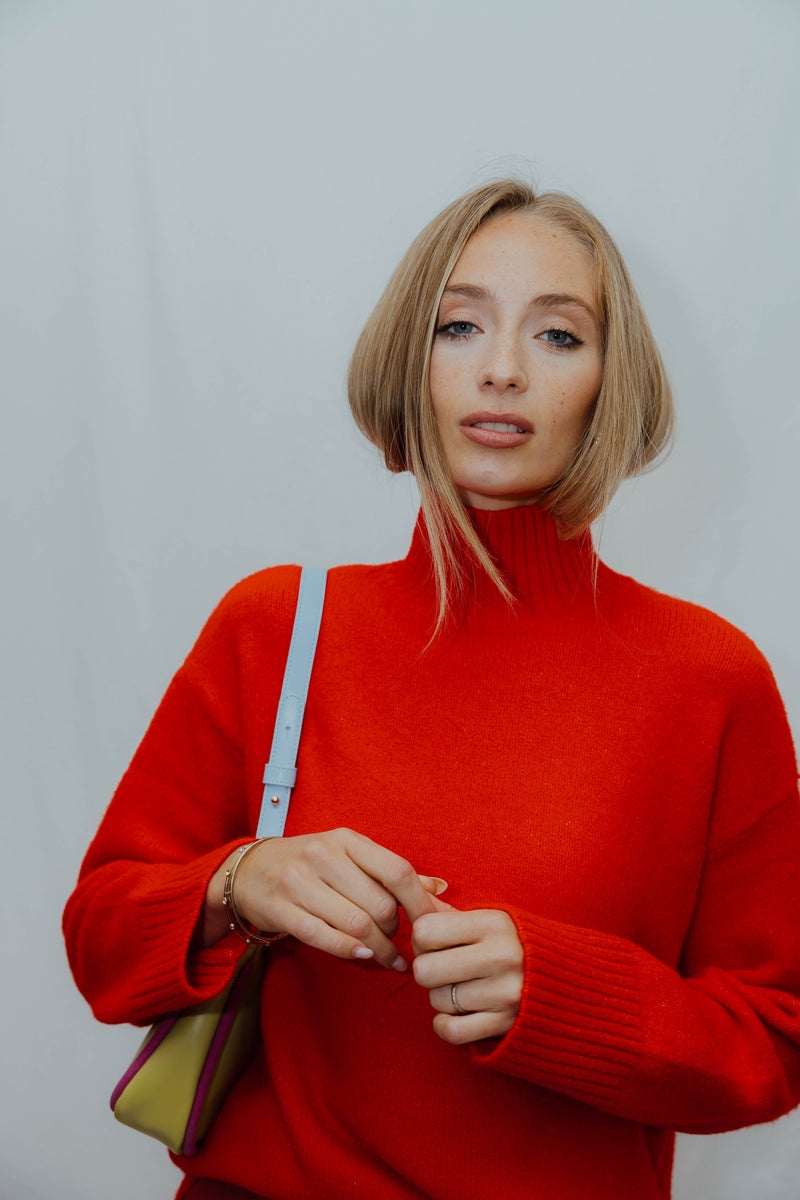 BYOLMA TURTLENECK rood