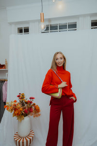 BYOLMA TURTLENECK rood