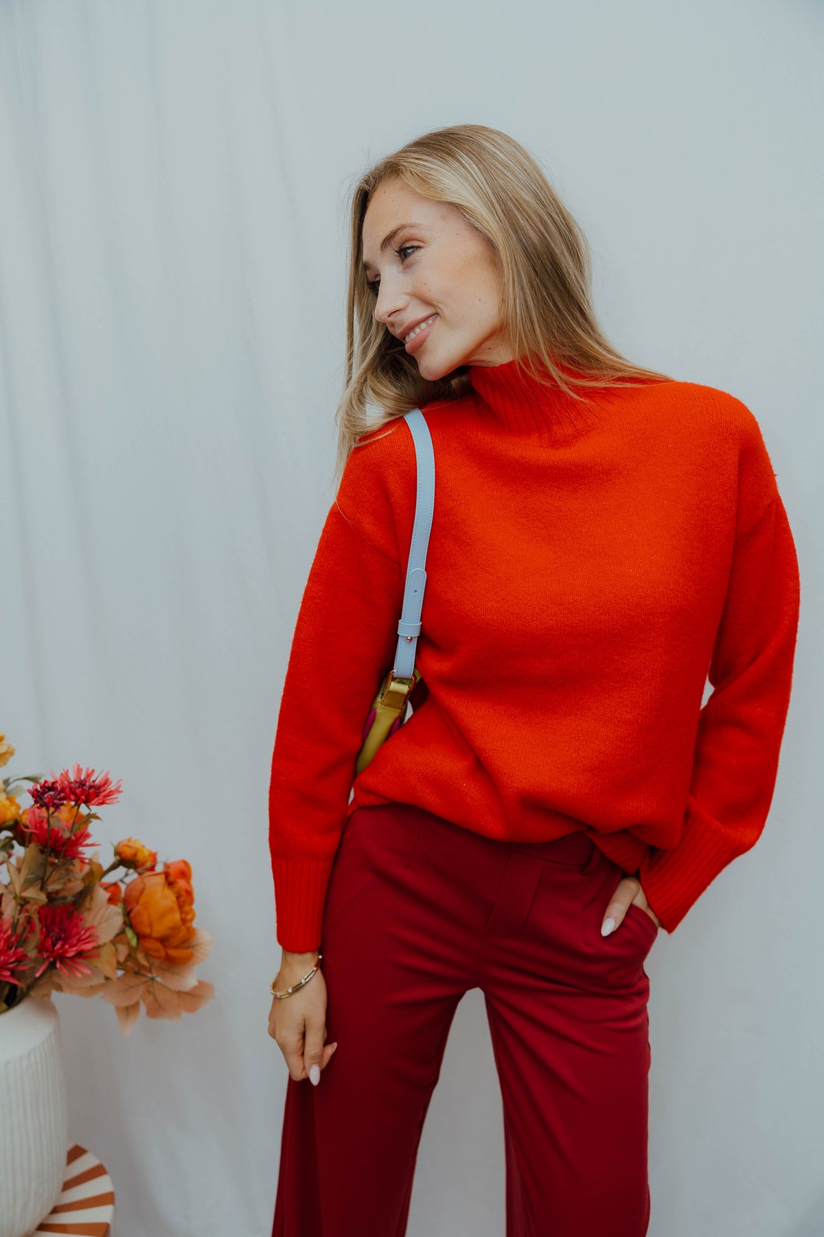 BYOLMA TURTLENECK rood