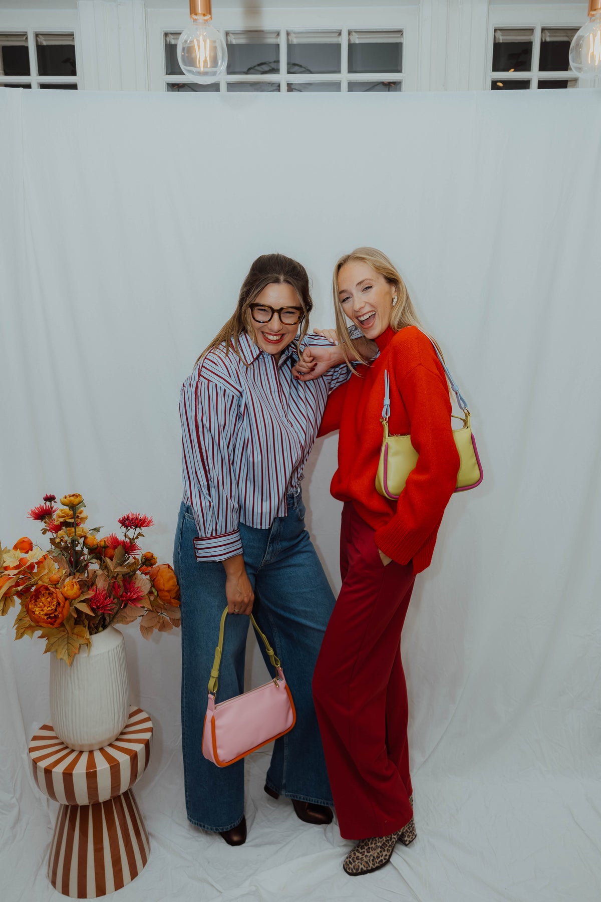 OBJLISA WIDE PANT karanda red