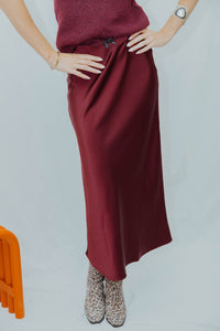KAHILL SKIRT bordeaux