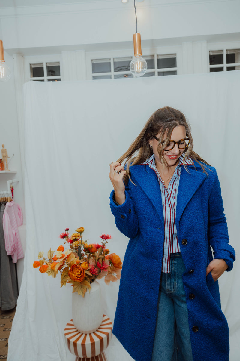 KAANNE COAT blauw