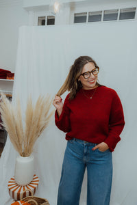 OBJSAGGIA  PULLOVER rood