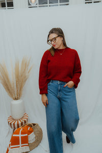 OBJSAGGIA  PULLOVER rood