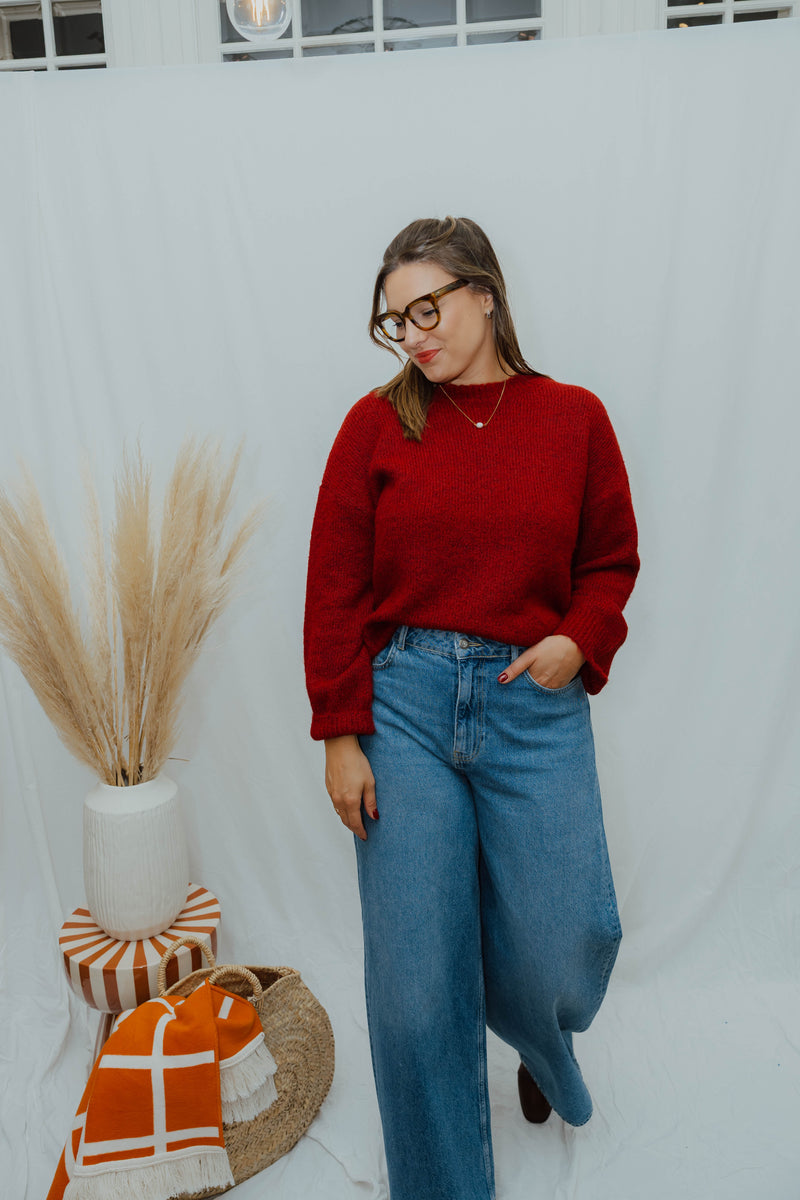 OBJSAGGIA  PULLOVER rood