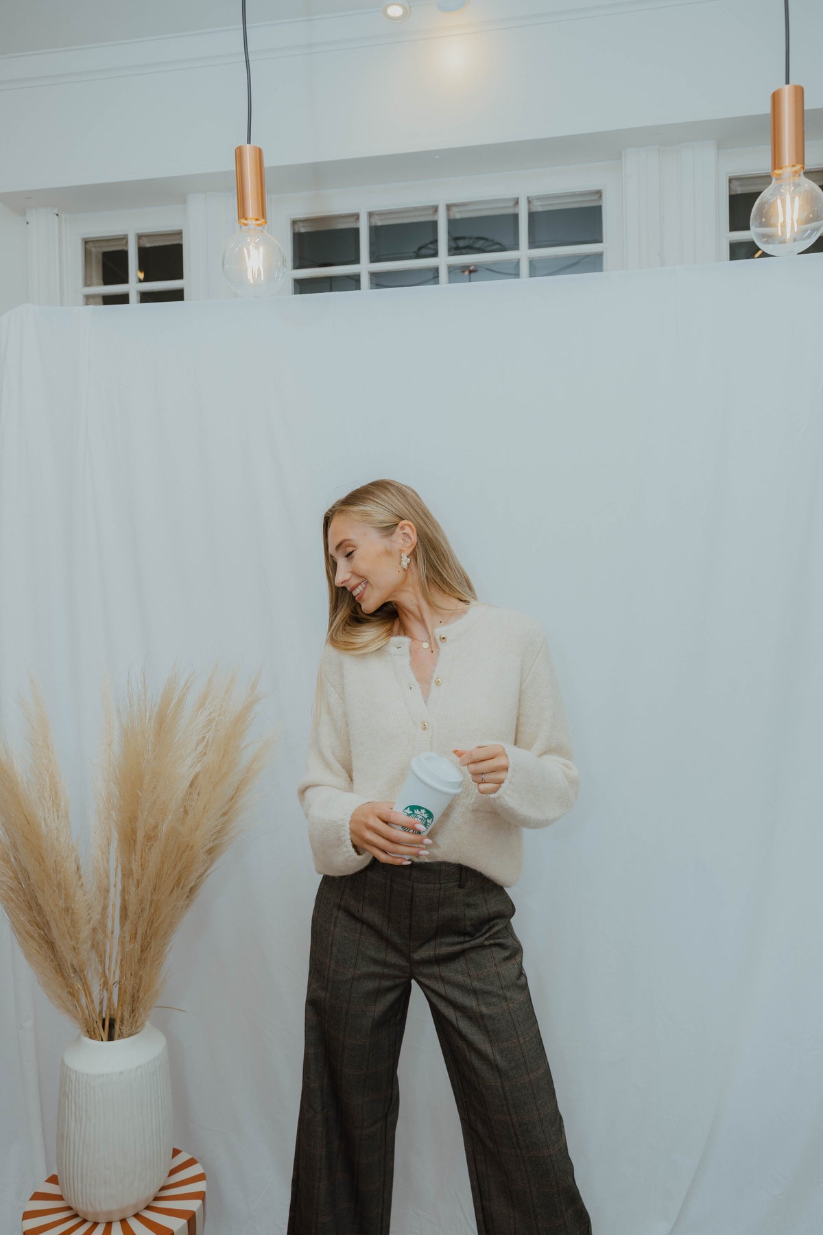 OBJSAGGIA  CARDIGAN beige