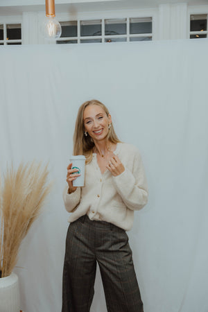 OBJSAGGIA  CARDIGAN beige
