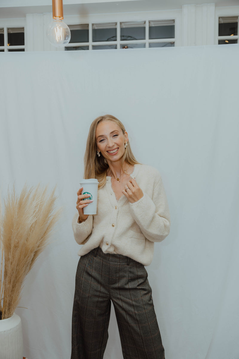 OBJSAGGIA  CARDIGAN beige
