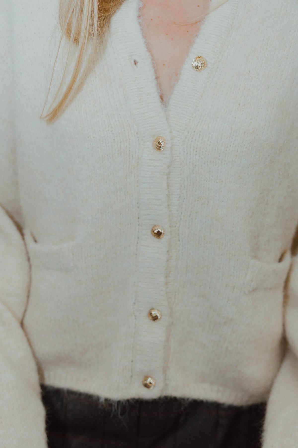 OBJSAGGIA  CARDIGAN beige
