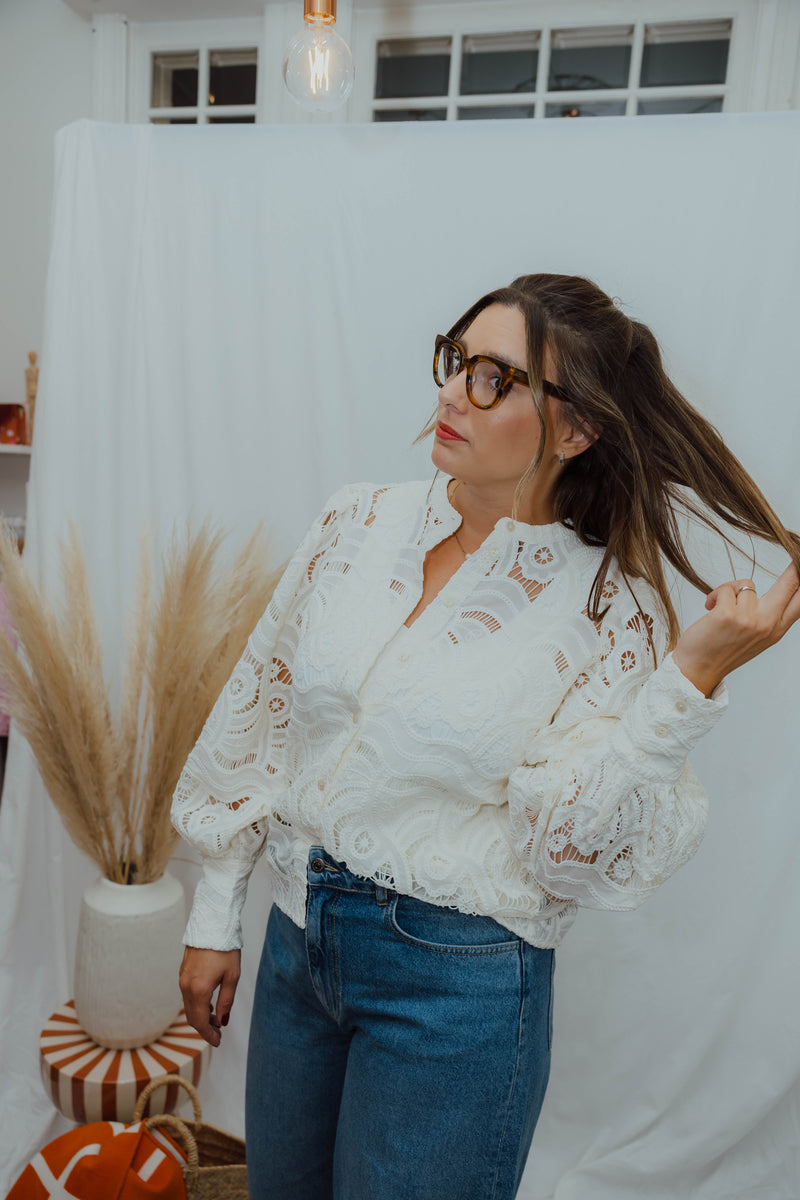 FBBOREL BLOUSE ecru