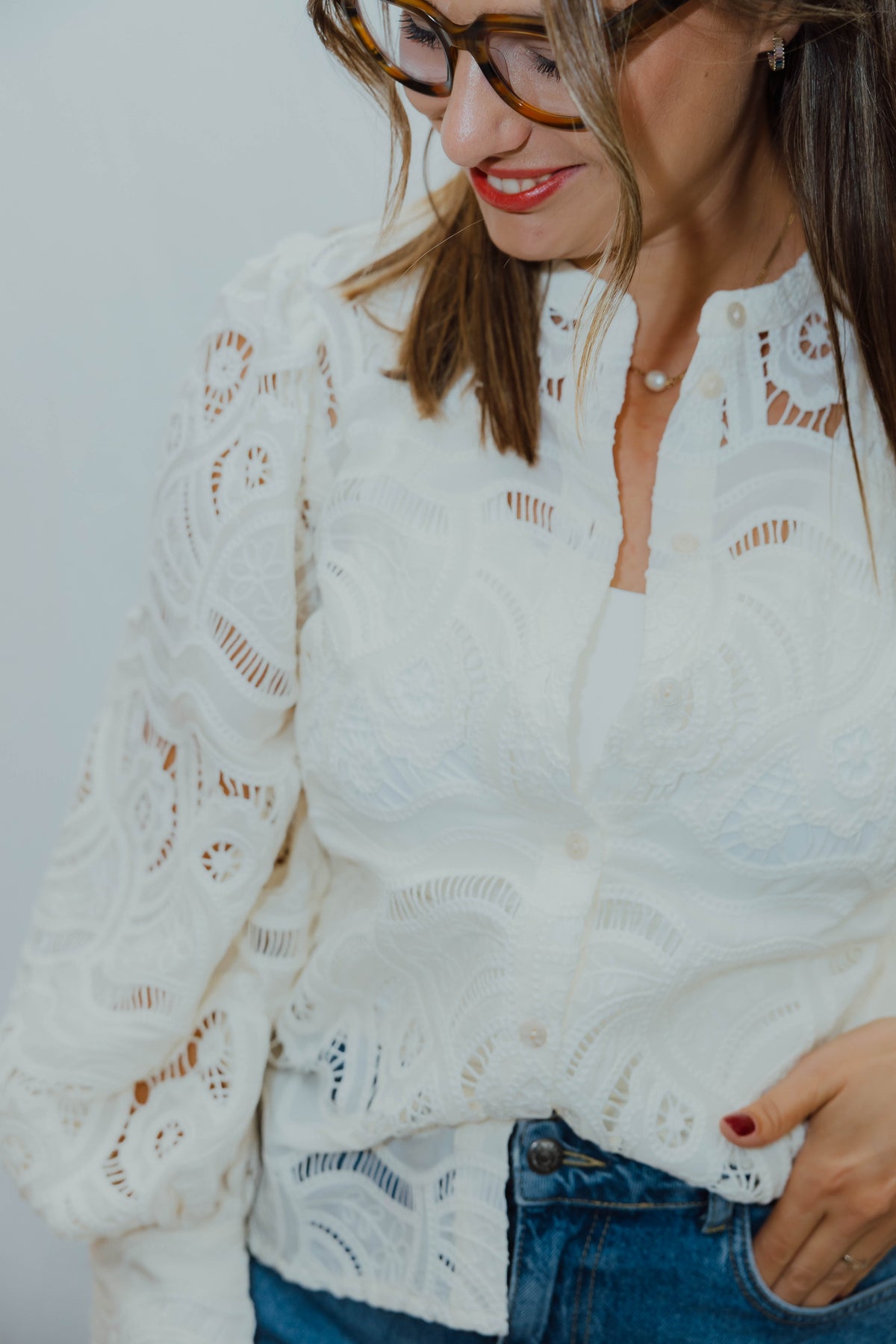 FBBOREL BLOUSE ecru