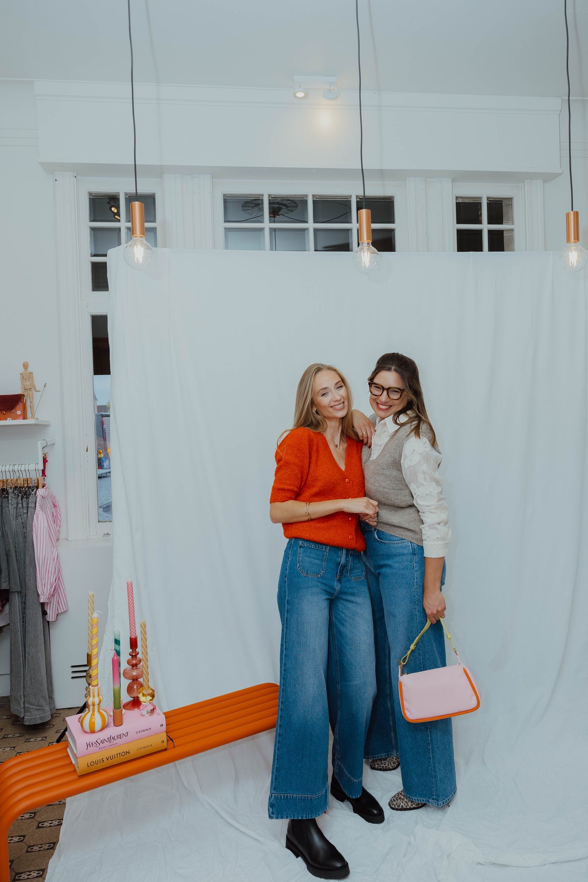 IHLOUCLE CARDIGAN donker oranje