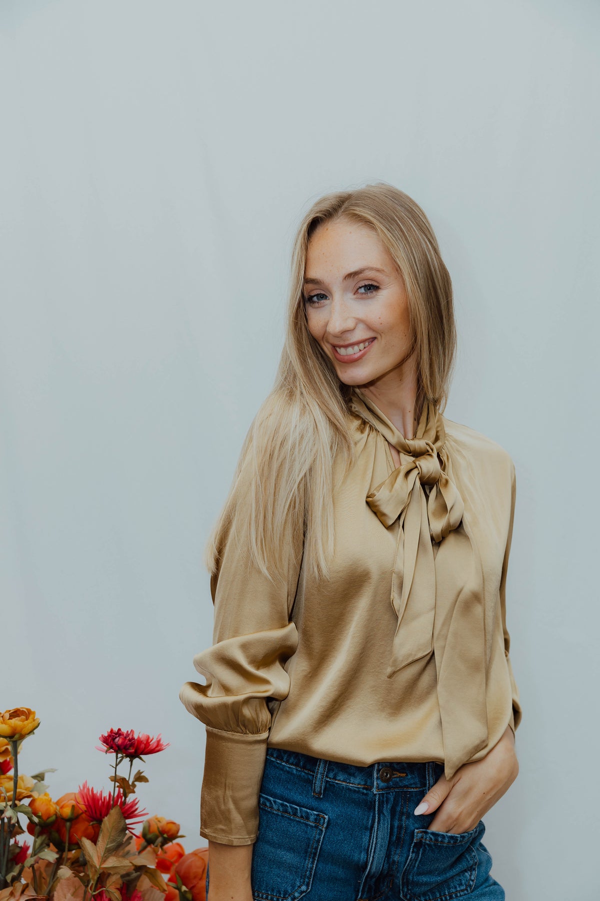 FBBODILLE BLOUSE goud