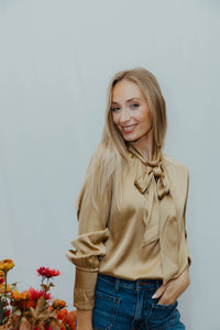 FBBODILLE BLOUSE goud