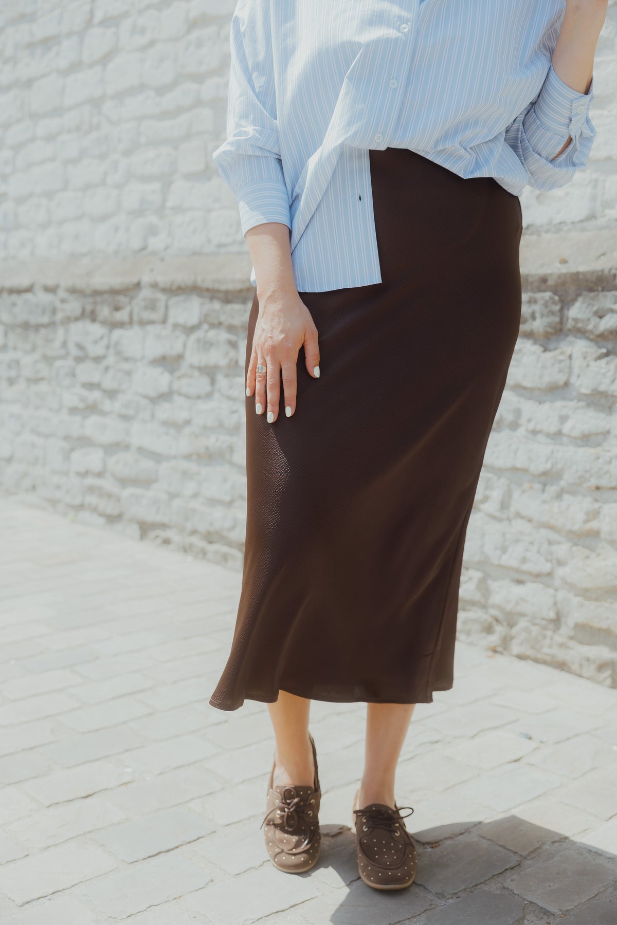 KALOTTE SKIRT bruin