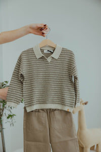 NMMBARKER KNIT POLO groen