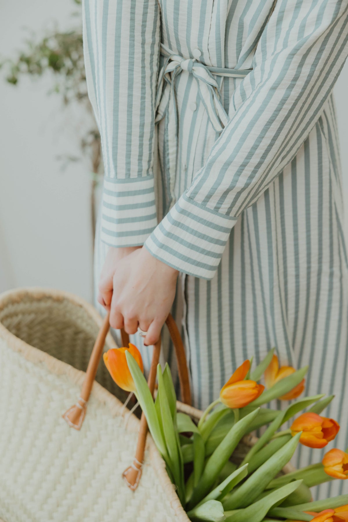 YASKAYA LONG SHIRT DRESS groen