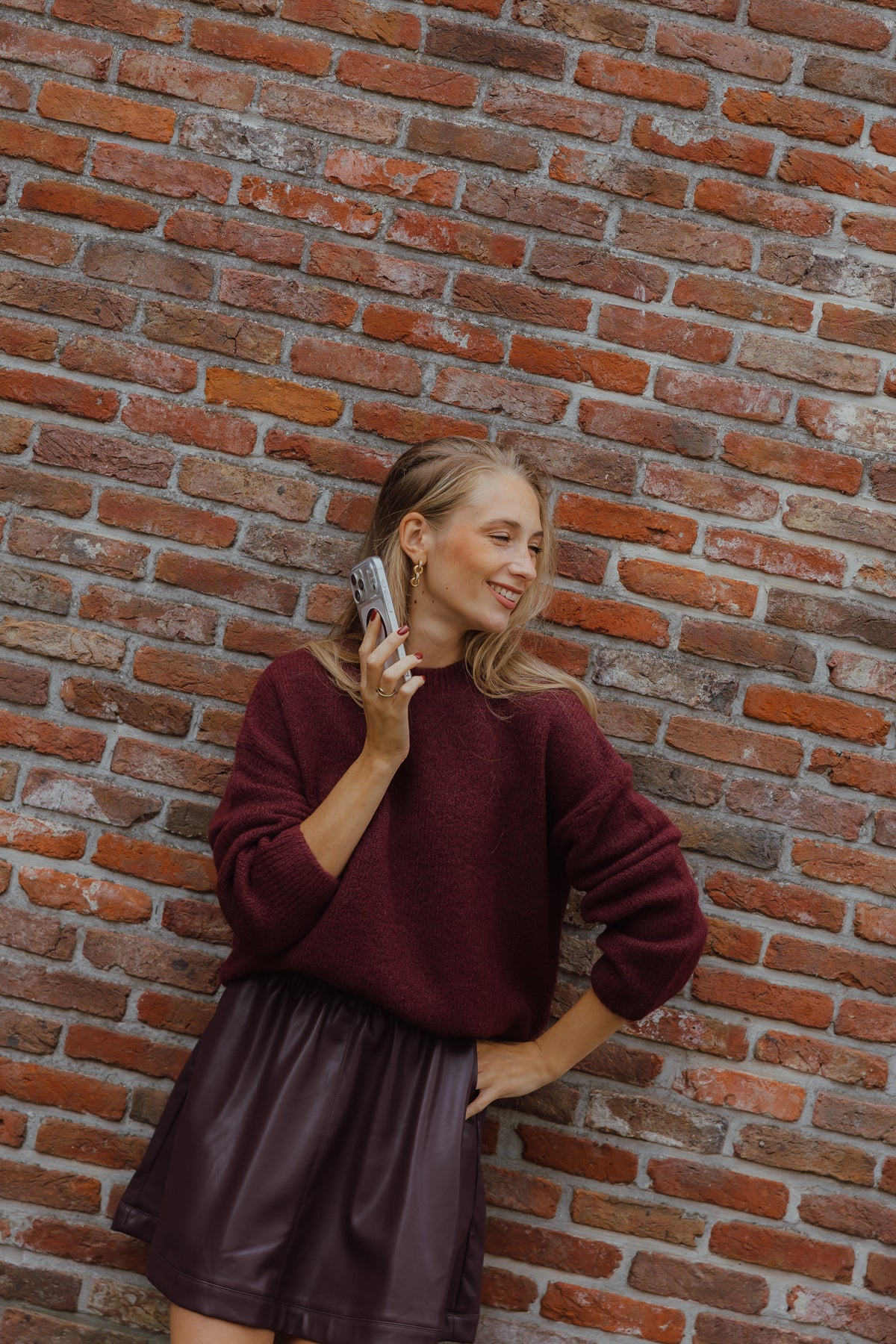 OBJSAGGIA PULL bordeaux