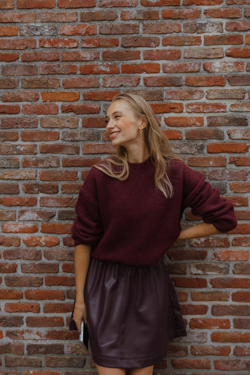 OBJSAGGIA PULL bordeaux