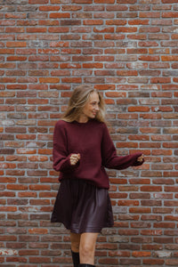 OBJSAGGIA PULL bordeaux