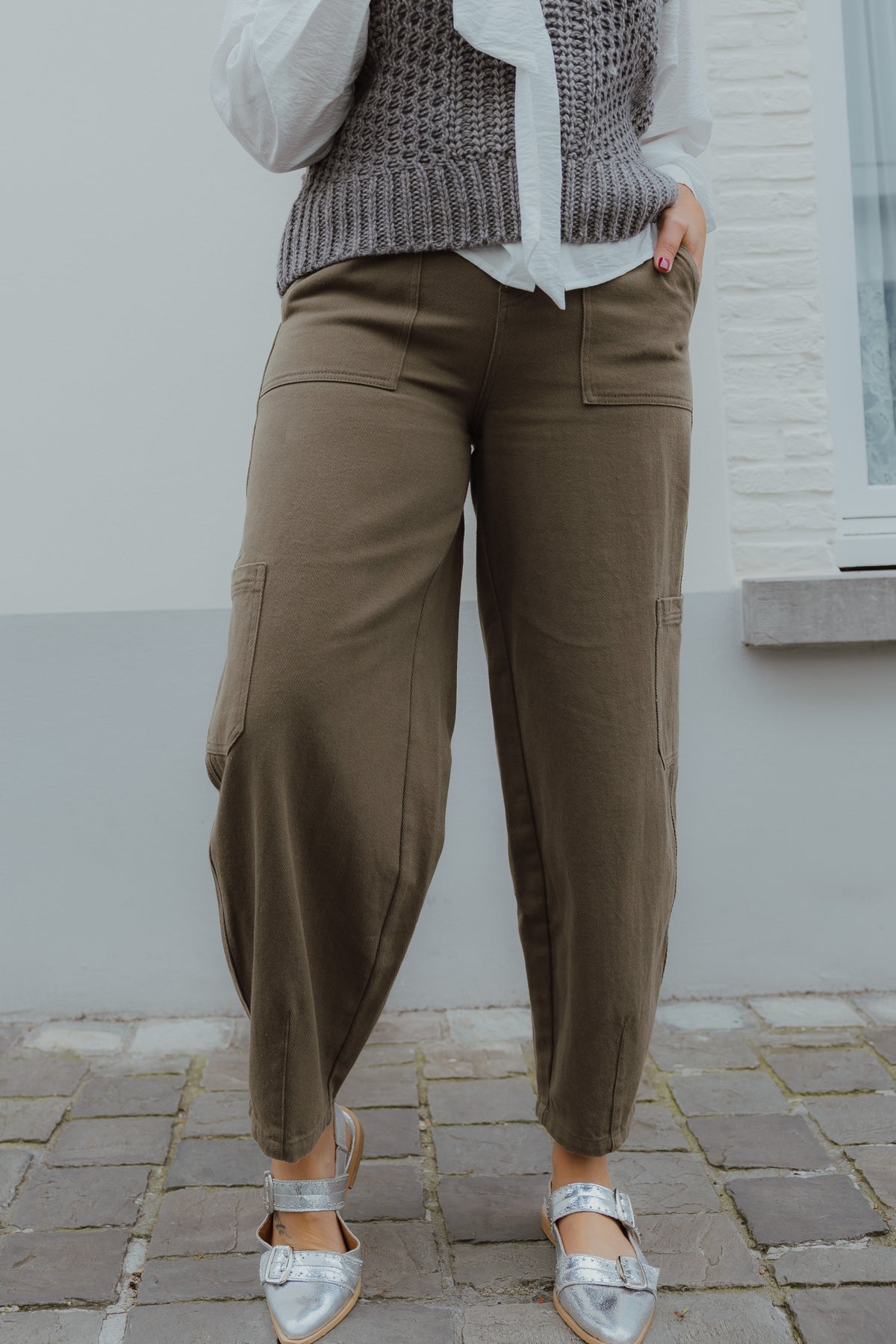 KALILANO CARGO PANTS kaki