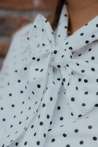 KAMILLY SHIRT zwart/wit dot