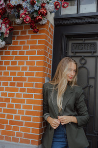IHFAVA LONG BLAZER groen