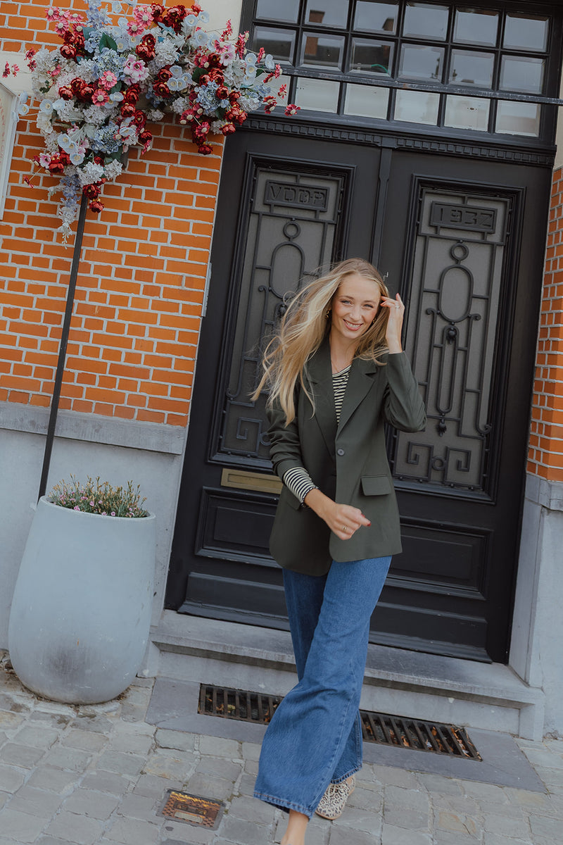 IHFAVA LONG BLAZER groen