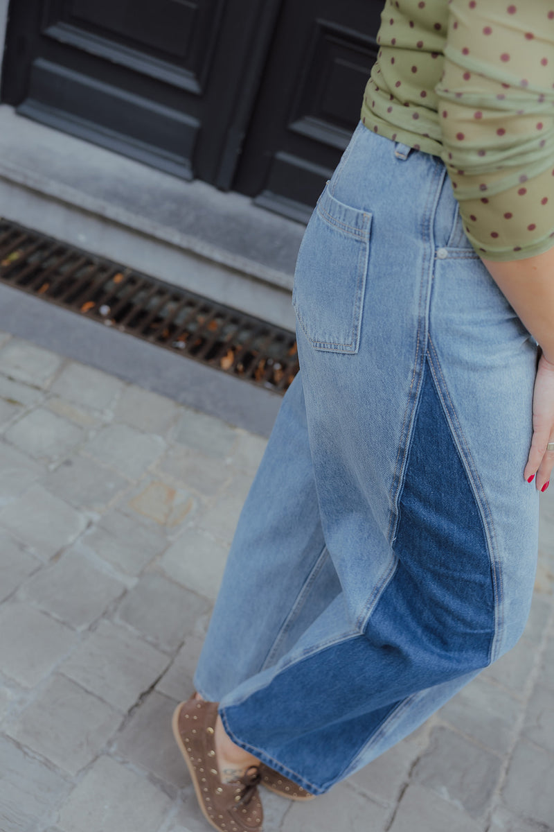 YASLUA PANEL BARREL jeans