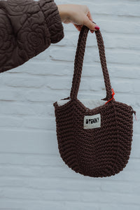 CROCHET BAG bruin