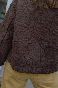 YASFIPURA  QUILTED JACKET bruin