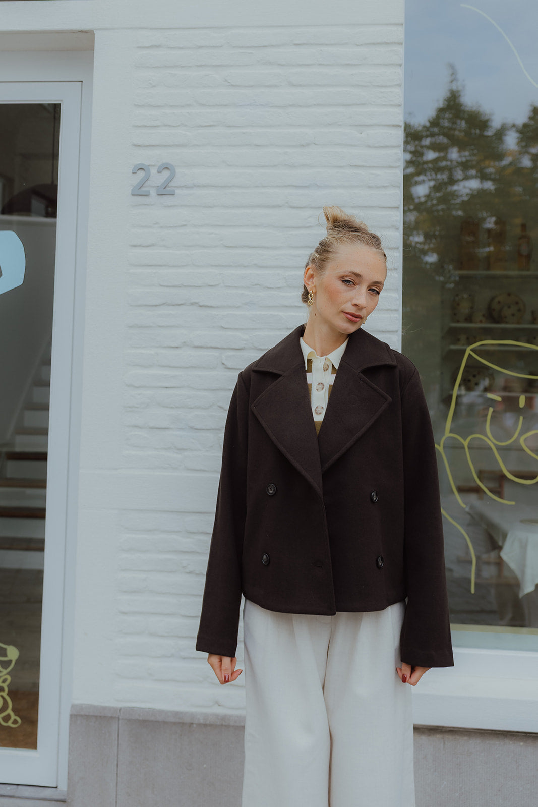KASATURN SHORT JACKET bruin