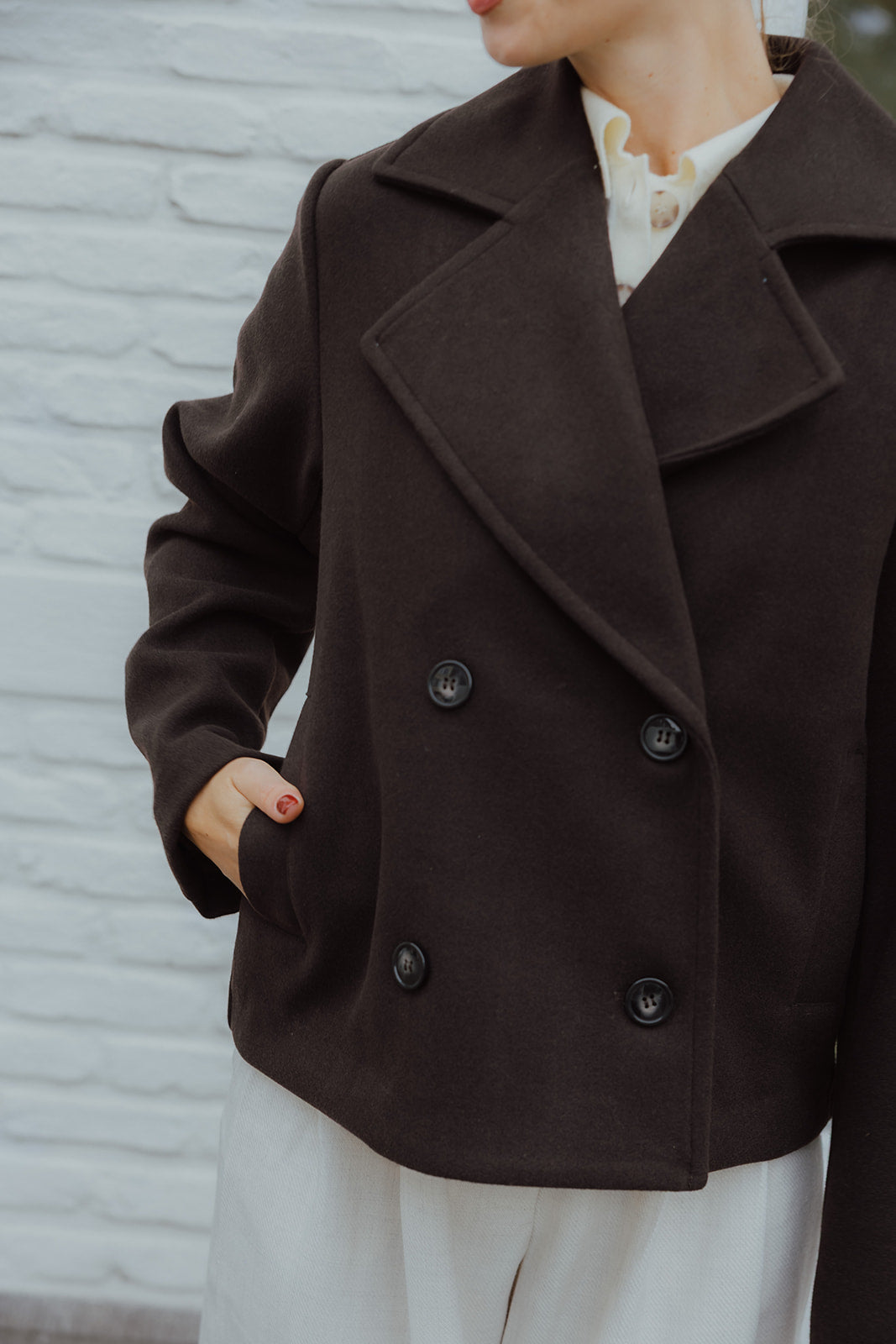 KASATURN SHORT JACKET bruin