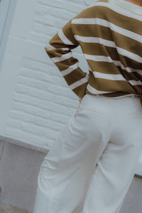 YASALIKKA HW BELTED PANT licht grijs