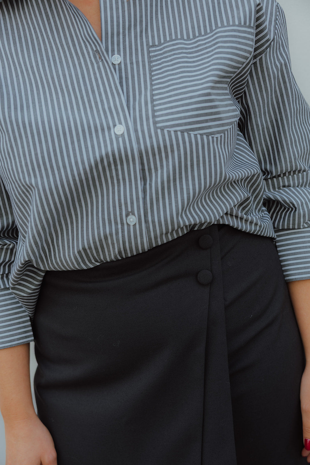 OBJZILA  SHIRT zwart/wit