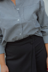 OBJZILA  SHIRT zwart/wit