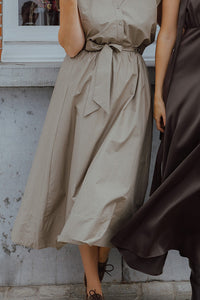 YASTIMBER ANKLE SKIRT grijs