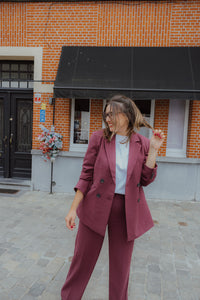 YASLIKKA OVERSIZED BLAZER bordeaux