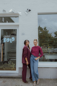 YASLIKKA OVERSIZED BLAZER bordeaux