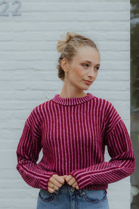 IHKAMARA LS STRIPE roze streep