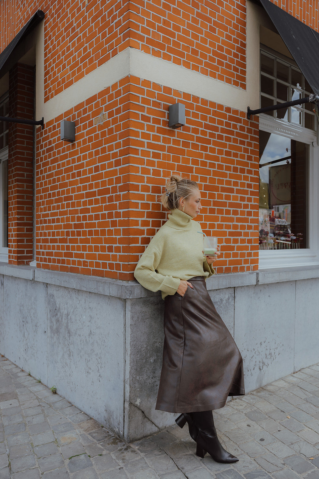 BYDIMIAN SKIRT bruin