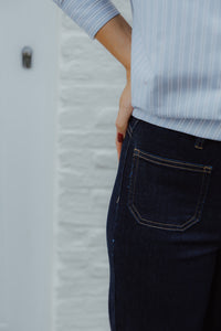 KABROOK HW FIT JEANS dark denim